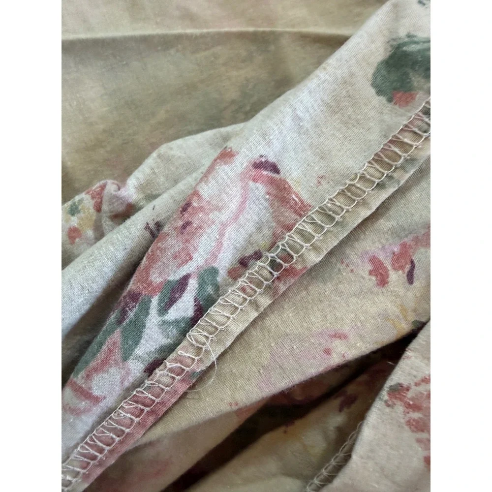 Vintage Ralph Lauren Francesca Twin Fitted Sheet Floral Cotton USA